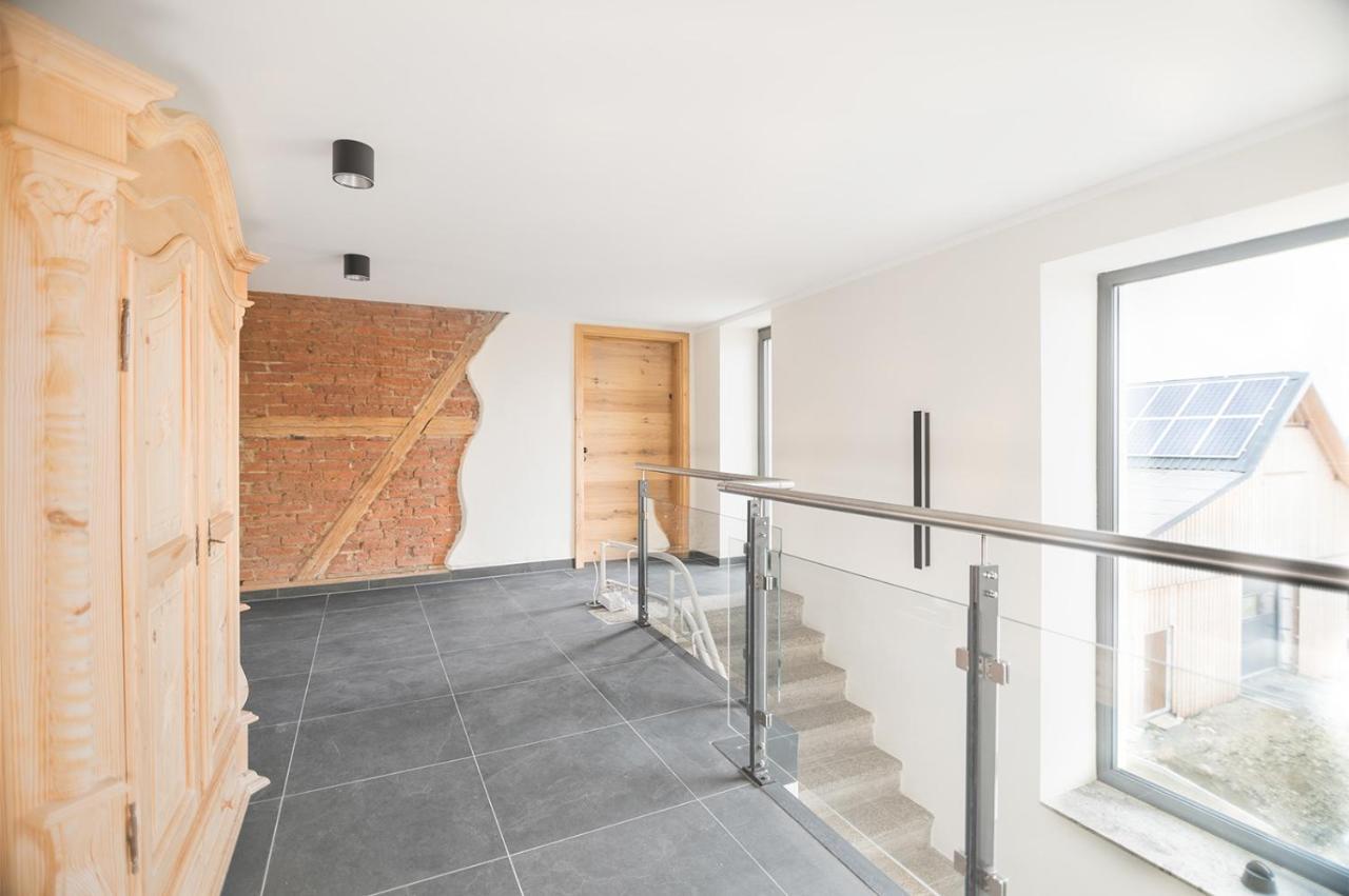 Chalet-Ferienwohnung Schlossblick, 51 Qm, Wellness/Fitness/Sauna - Bergroedelhof Feilitzsch Luaran gambar