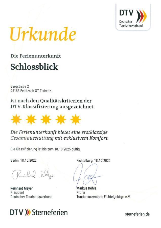 Chalet-Ferienwohnung Schlossblick, 51 Qm, Wellness/Fitness/Sauna - Bergroedelhof Feilitzsch Luaran gambar